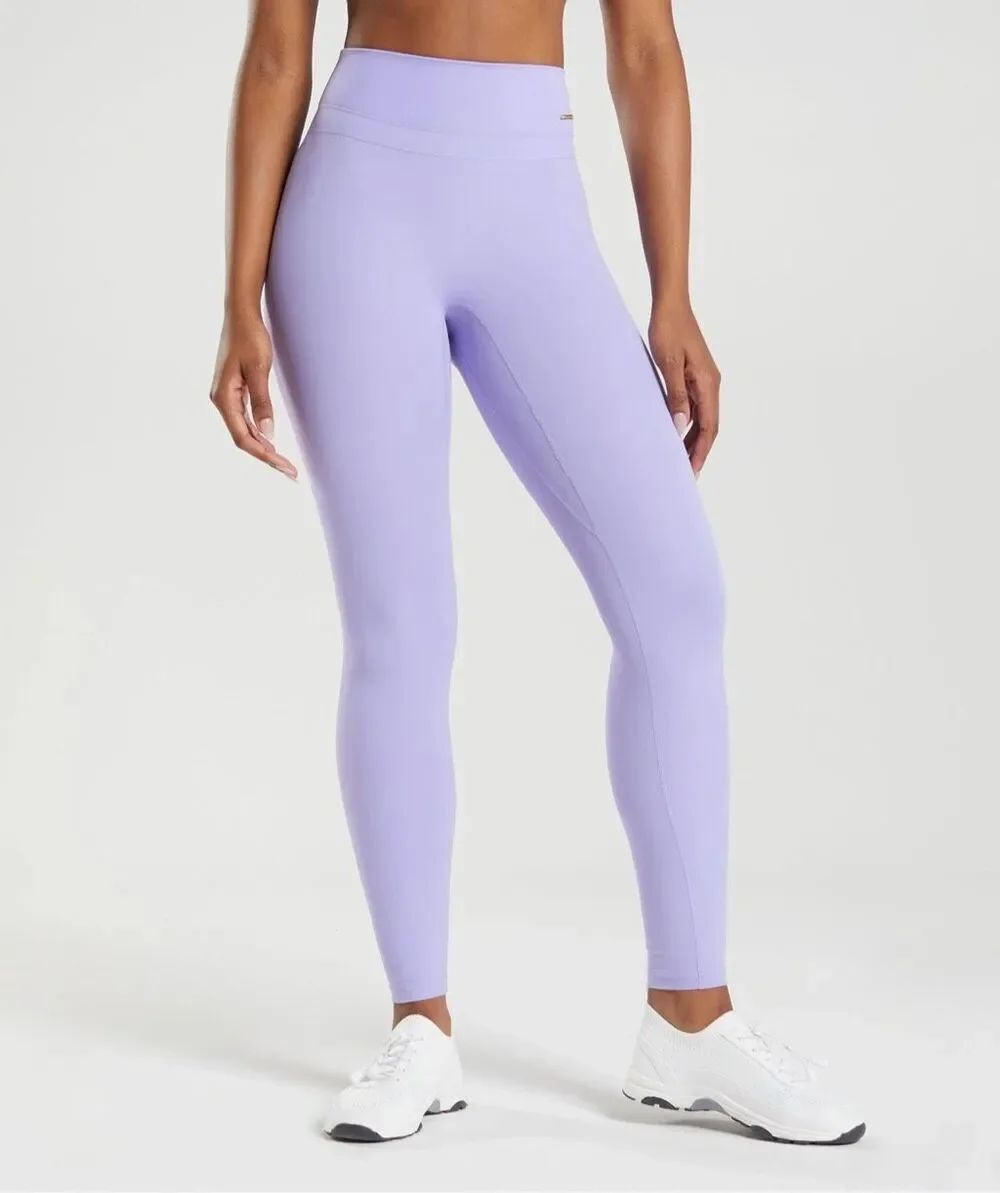 Gymshark Whitney Simmons Wildflower Purple Leggings Medium High Rise